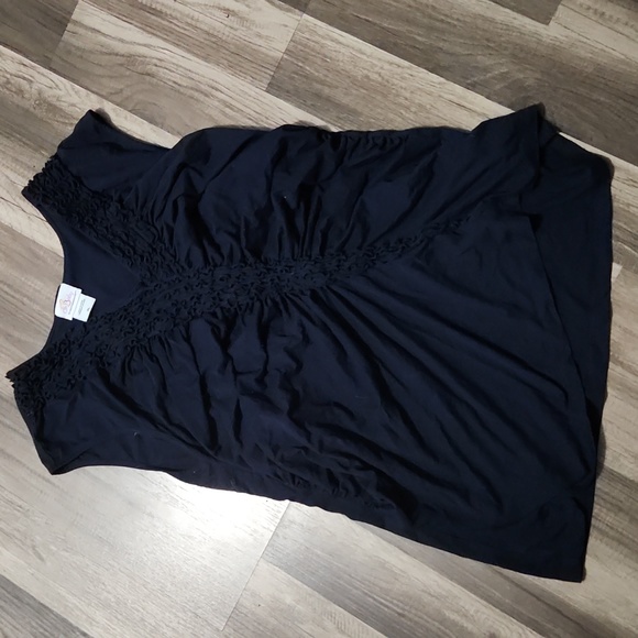Oh Baby by Motherhood Tops - Oh Baby By Motherhood Sleeveless Ruffle Maternity Top Size XL Navy Blue
